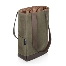 Picnic Time 34.65qt Waxed Canvas Wine Bag
