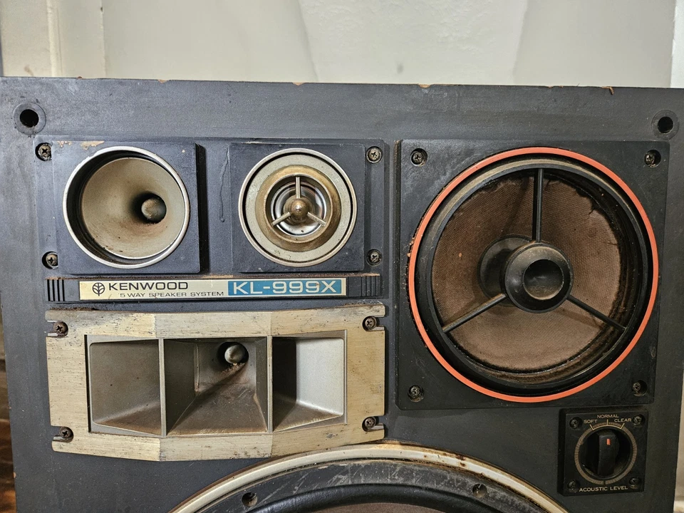 VTG Pair Of Kenwood KL-999X 5-Way Floor Speakers (Tested) - Image 4 of 4