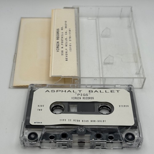 Asphalt Ballet Pigs Cassette Tape Virgin Records 1993 Hard Rock Advance PROMO - Picture 4 of 6