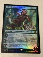 mtg foil Ellywick Tumblestrum, planeswalker, Forgotten Realms, lp
