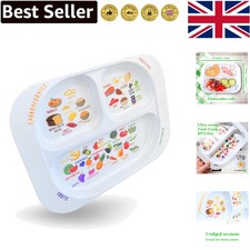 Melamine Divided Plate with Four Sections - Encouraging Balanced Diet for Kids