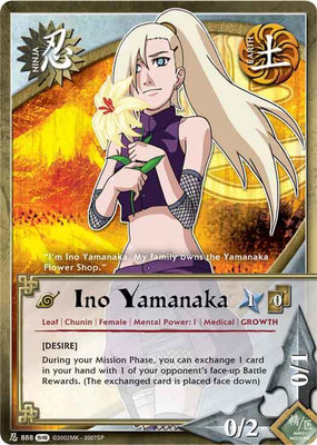 Ino Yamanaka - N-888 - Common - 1st Edition - Foil Fangs of the Snake Damaged - 