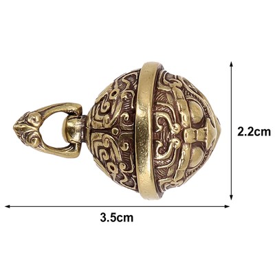 Exquisite Druckguss Fengshui Messing Handarbeit Windglocke für Schlüssel Auto Knopf