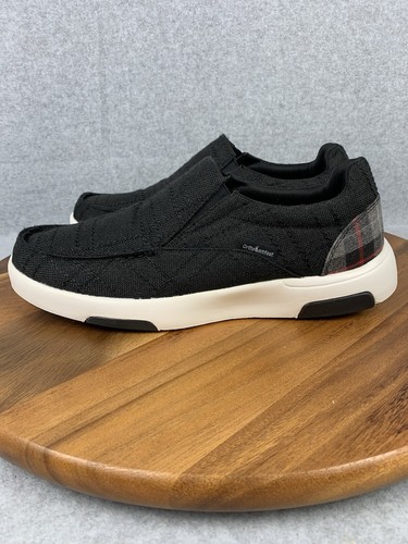 OrthoComfoot Women 11 Men 9 Shoes Black White Comfort Slip On Orthopedic Sneaker - Picture 7 of 18