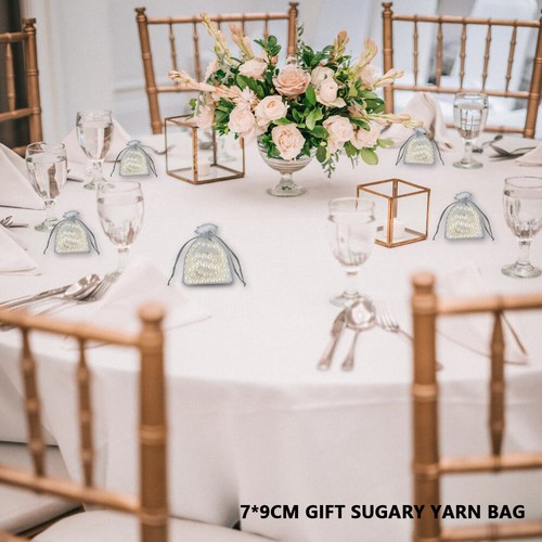 100PCS Small Organza Favour Pouches Gift Bag Voile Net Bags Drawstring·FAM $⇕ - Picture 5 of 14