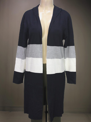 Caroline Morgan Australia Cardigan Sweater Hooded Multicolor 14