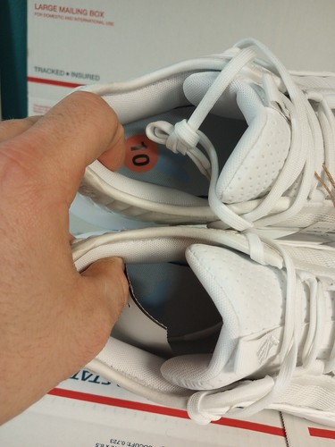 Size 10 - Adidas Trae Unlimited Low White/ Dawn Bottom Men’s Basketball Shoes - Picture 10 of 13