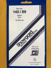 SHOWGARD STAMP MOUNTS 140/89 - POST CARDS-*WE ARE A VETERAN SUPPORTIVE BUSINESS*
