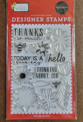 Carta Bella - Today is a Good Day - Clear Photopolymer Cling stamp set, NIP