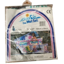 Intex The Wet Set Action Mat Balloon Print Pool Float Style 59720 72”x27 Vintage