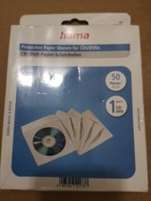 1x50 Hama CD/DVD Etui papierowe Białe SK CD/DVD Blu-ray Etui