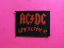 AC/DC SMALL OFFICIAL VINTAGE PATCH UK MADE SEW ON DONINGTON 81 NEW OLD STOCK VP7