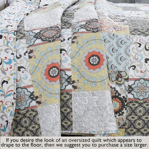 Moorea Reversible Quilt Set, Bedspread, Coverlet - Picture 7 of 8
