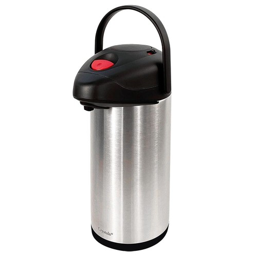 Airpot Flachmann Getränkespender Pumpaktion, Gastronomie Tee & Kaffee isoliert SS 316