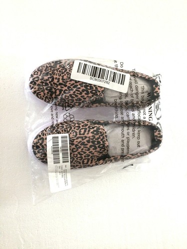 Asos Design Wide Fit Slip On Plimsolls Leopard Print Size 4UK- 6US Dexter - 第 5/5 張圖片