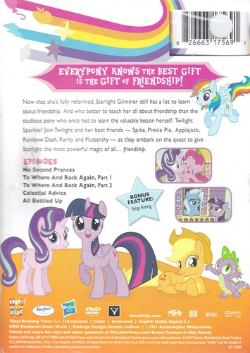 MY LITTLE PONY: FRIENDSHIP IS MAGIC - TWILIGHT AND STARLIGHT (DVD 2017) (V2) - Picture 2 of 2
