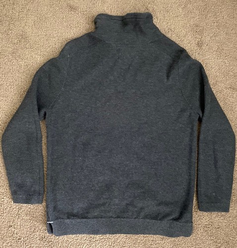 Youth Boys Zara Long Sleeve Solid Gray Sweater Casual  Size 8 - Picture 4 of 5