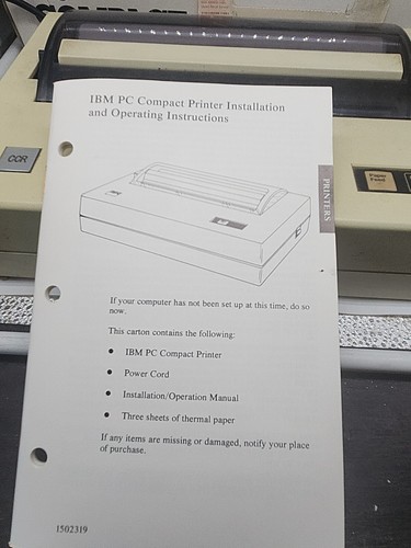Vintage IBM 5181001 PC Compact Printer - Picture 2 of 9
