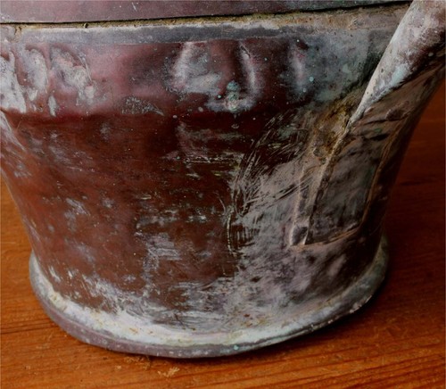 Beautiful Large Rose French Copper Arrosoir. Antique Garden Watering Can. c1800 - Picture 15 of 20
