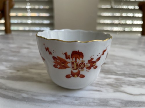 Meissen Red Court Dragon Trio set Demitasse Cup & Saucer & Plate EUC 1st Qt - Picture 8 of 12