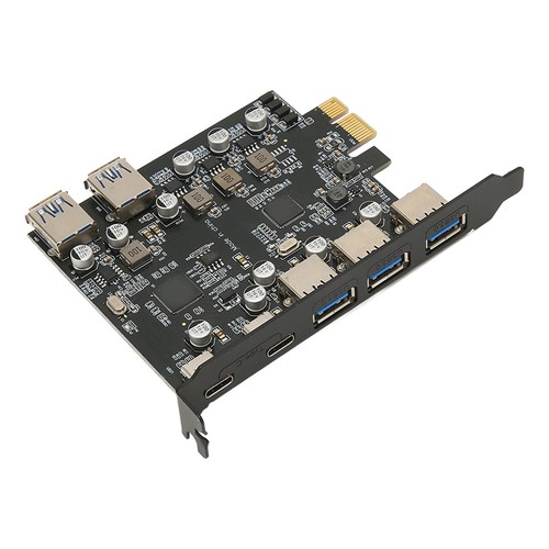Carte 'extension PCI E Vers USB 7 Ports 5 Gbps USB A USB C PCI Express Card - Photo 3/12