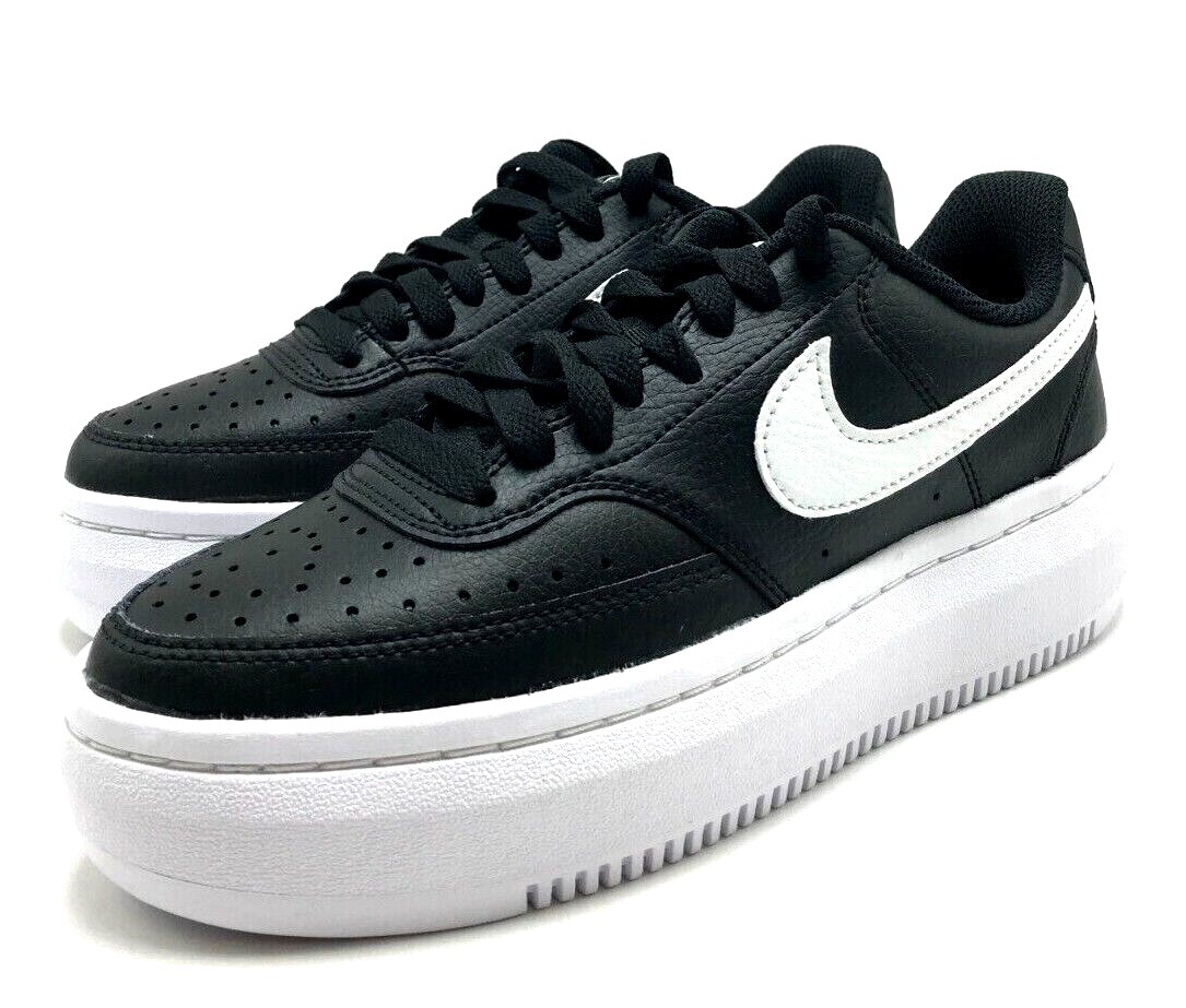 Size 8.5 - Nike Court Vision Alta Black White W for sale