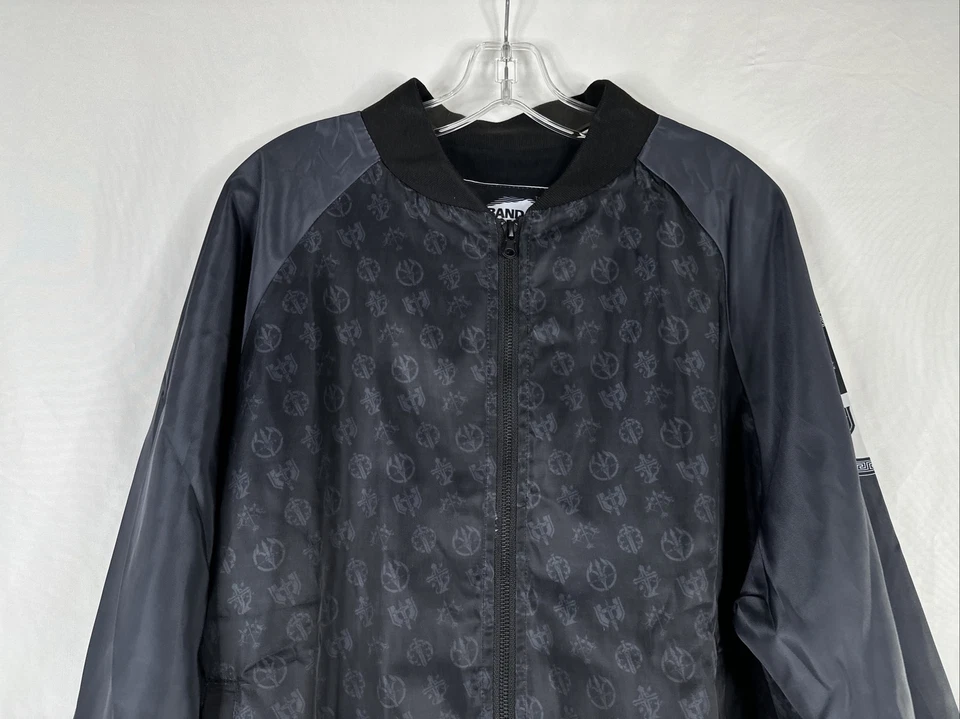 Chaqueta de bombardero Bandai Namco Unleashed para hombre talla XL negra cremallera completa videojuego Foto 2 de 4