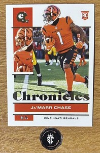Ja’Marr Chase 2021 Panini Chronicles Football Base Rookie Card #17 Bengals