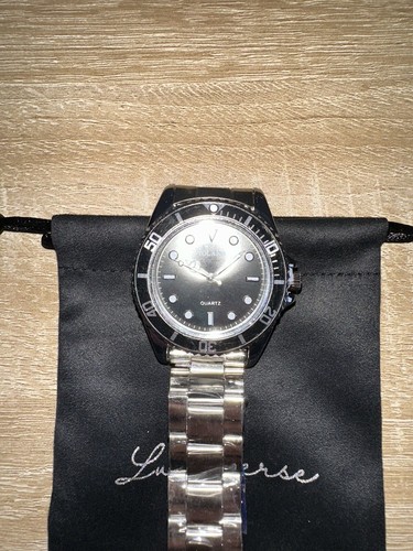 Herren Billiguhr Yolako Uhr Silberarmband schwarz Zifferblatt Günstige Erste Uhr - Bild 14 von 20