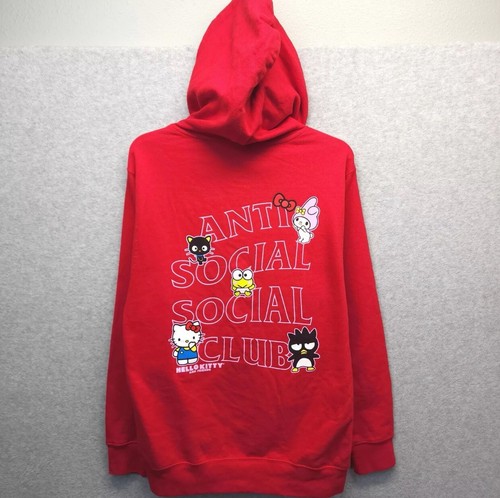 Anti Social Social Club Hello Kitty And Friends Red Hoodie ASSC Cotton Medium