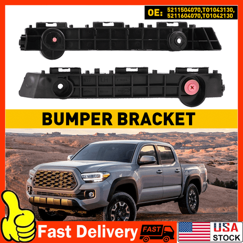 Pair Bumper Bracket Set For 2016-2018 Toyota Tacoma Front Steel - Picture 19 of 20
