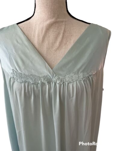 Vanity Fair Blue Women’s Size XXL Night Gown Made In USA - Picture 3 of 7