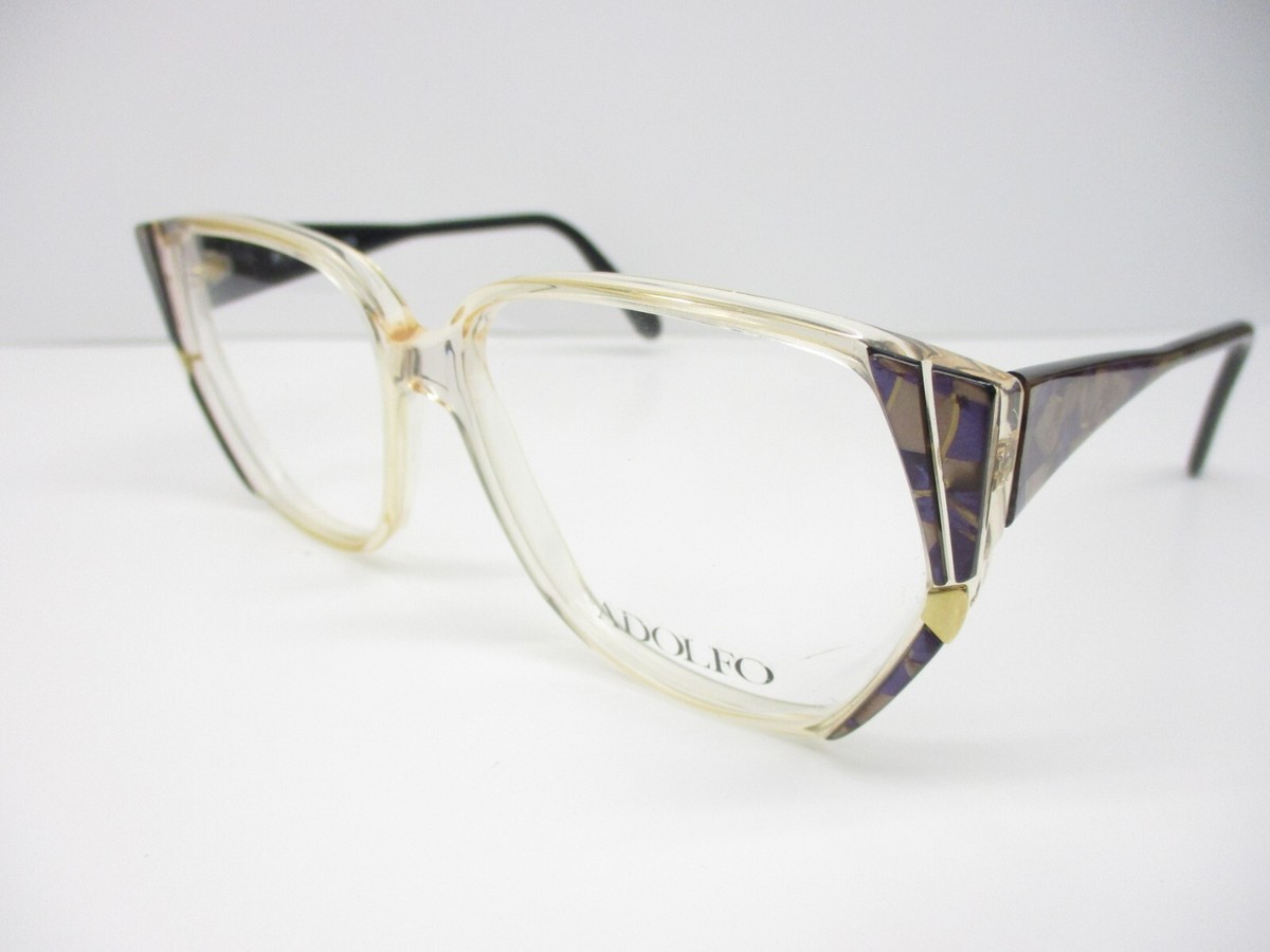 Womens Vintage Eyeglasses Adolfo Liberty A 703 Violet Gold