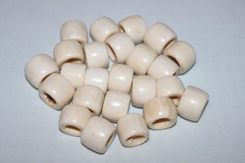 Cuentas de hueso hechas a mano - anillo de hueso 15 x 20 * 24 piezas por paquete * - Imagen 2 de 4