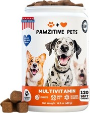 Dog Multivitamin Chews - Glucosamine Chondroitin Treats Skin, Joint, Bones x120
