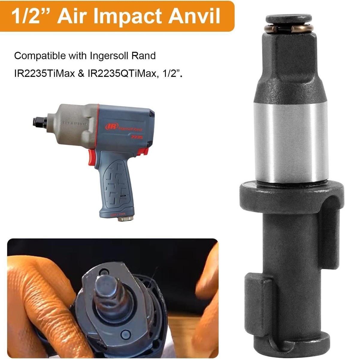 1/2” Air Impact Anvil Replacement for Ingersoll Rand IR2235TiMax