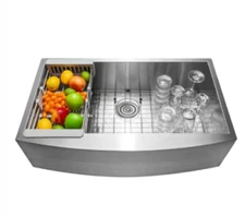AKDY 30 in. x 20 in. x 9 in. Handcrafted All in One Single Bowl Kitchen Sink