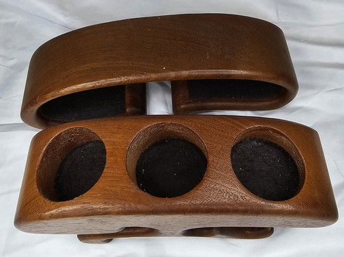 Vintage 1970s Richard Rothbard Mushroom Puzzle Walnut Jewelry Box - Picture 6 of 7