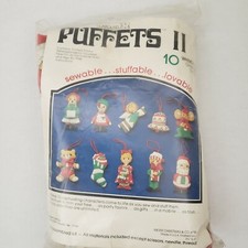 Carousel Puffets 10 Christmas Fabric Sewing DIY Ornaments Kit to Make Christmas 