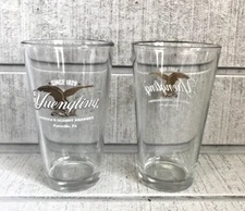 (2) YUENGLING 16 Oz. Pint Glasses NEW ~ America's Oldest Brewery Pottsville, PA