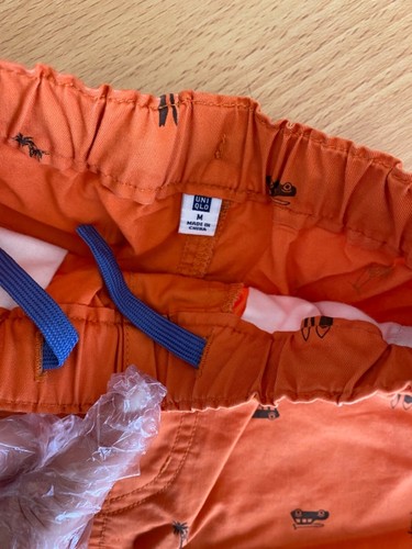 Uni Olo Boy’s Orange Palms Surf Boards Pull Ups Shorts size M (7/8) NEW - Picture 4 of 5