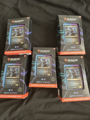 Magic The gathering Starter Commands Decks 5 Piece Lot