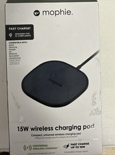 Mophie 15W Fast Charge Wireless Charging Pad for iPhones  Galaxy Phones Qi 