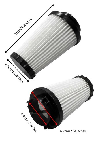 Filtros de vacío MaximalPower para Dirt Devil F2 3-SFA115-00X 3SFA11500X (4 PIEZAS) - Imagen 2 de 5