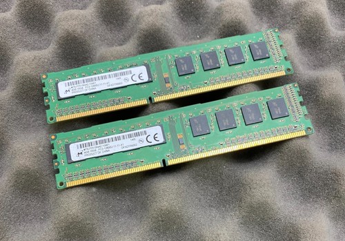 8GB Kit (2 x 4GB) Micron MT8JTF51264AZ-1G6E1 PC3-12800U DDR3 Computer Arbeitsspeicher - Bild 1 von 3