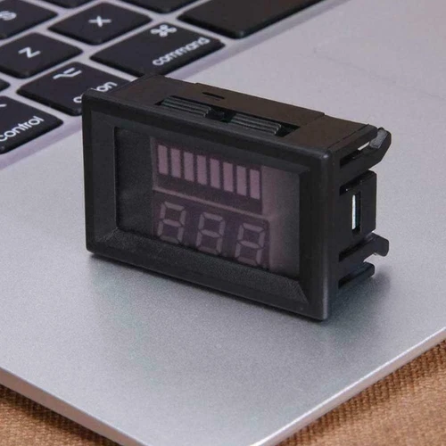 2x 12V-60V Marine Motorcycle Digital Voltmeters Voltage Meter Battery Gauge US - Bild 14 von 23