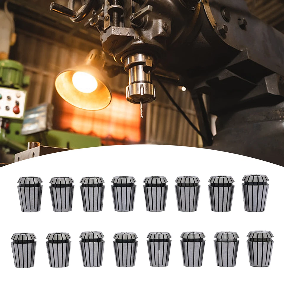 MARKENLOS Vielseitiges ER25 Spannzangen-Set 1-16 mm für Oberfräse CNC-Graviermaschine