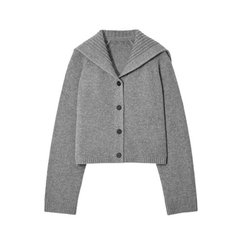 Frühling Damen 100% Wolle Cape Kragen Langarm Cardigan Pullover Kurzmantel Strick - Bild 10 von 11