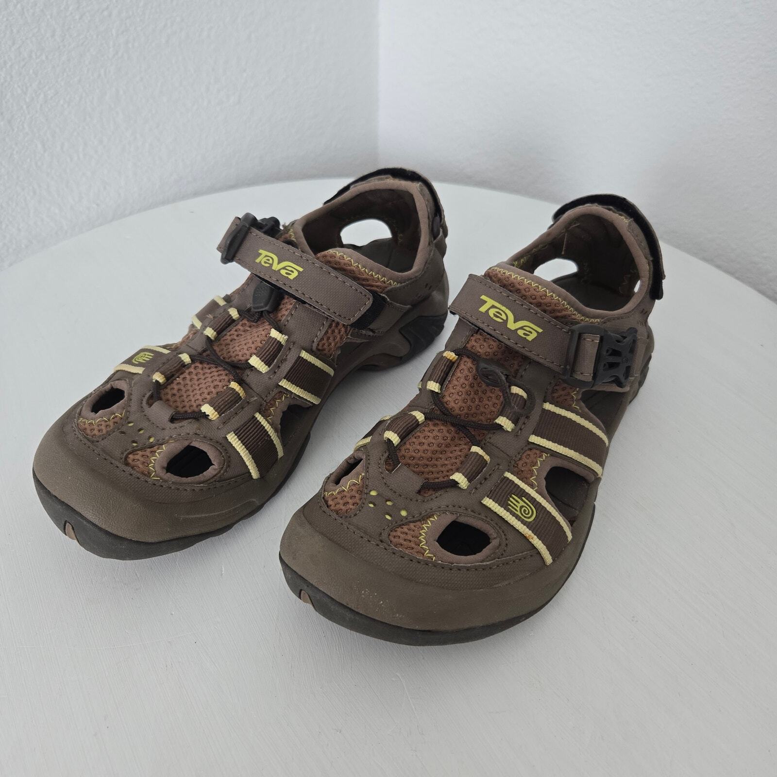 Teva Women's Brown Omnium Water Shoes Hiking Sandals Size