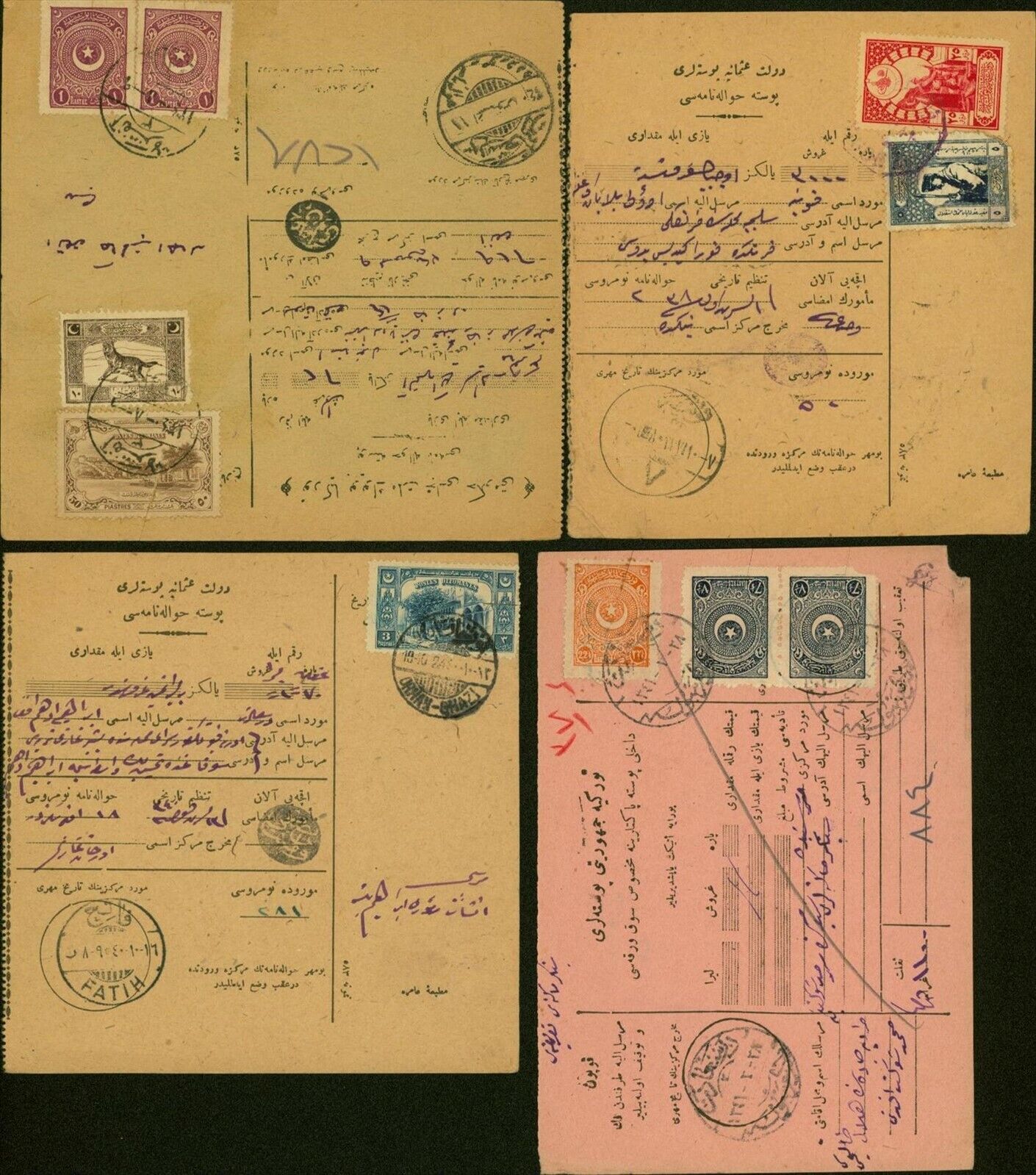 Turkey - Lot of 7 covers/delivery notes.........................